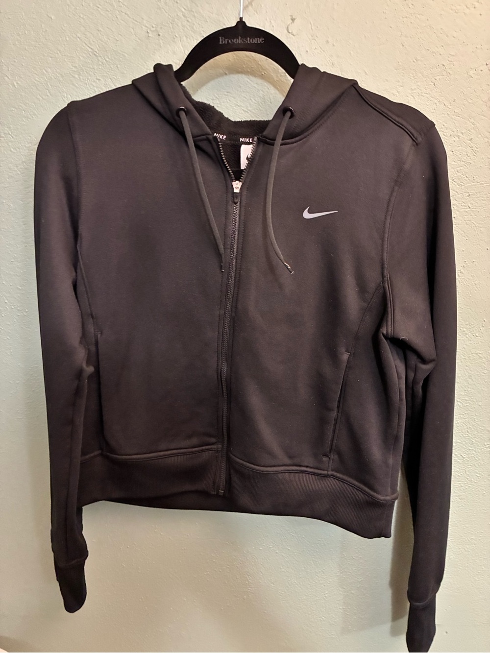 Nike Women’s Black Zip-Up Hooded Sweatshirt